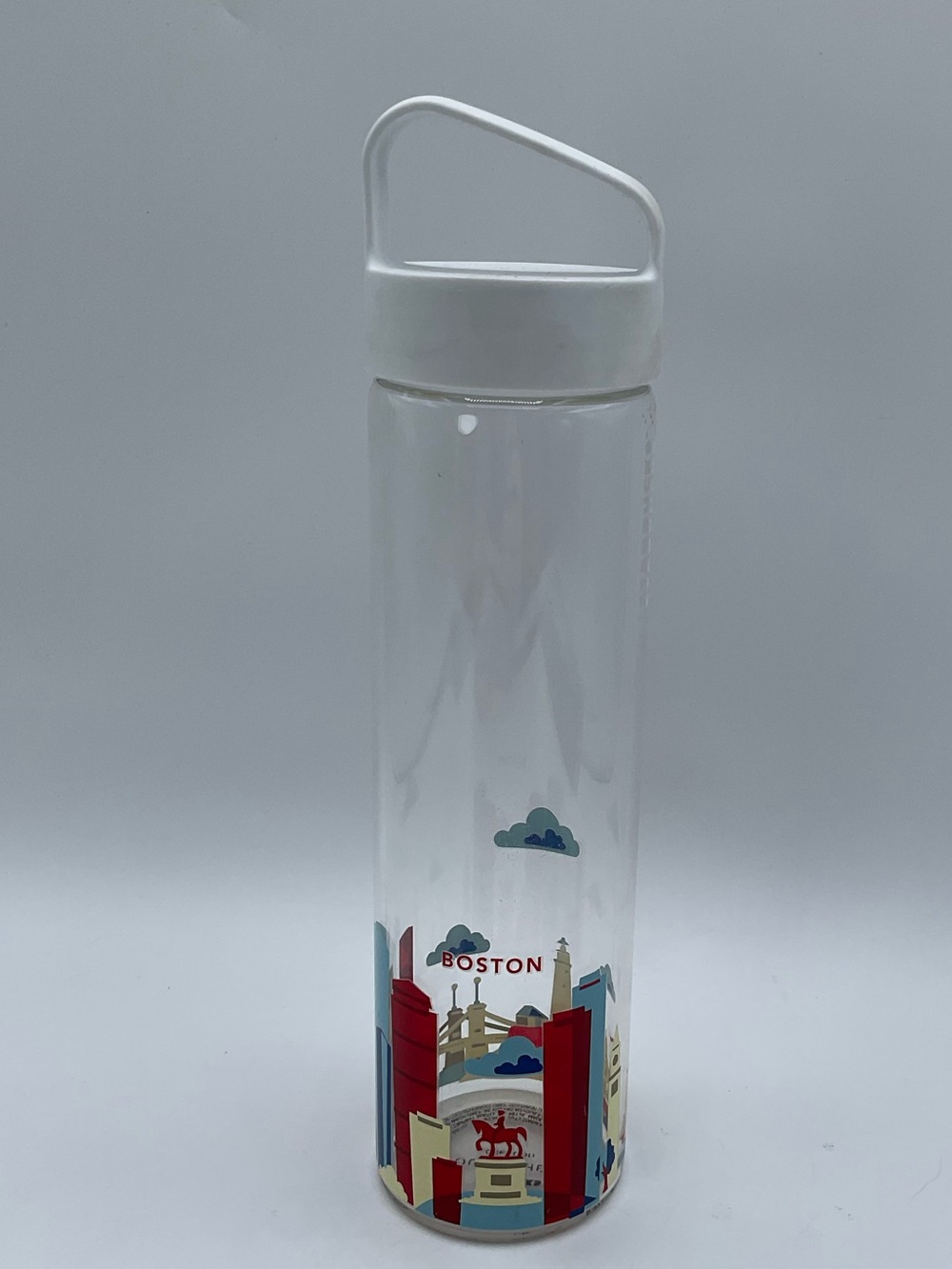 Starbucks Boston You Are Here Collection 18.5 oz Glass Water Bottle Tumbler